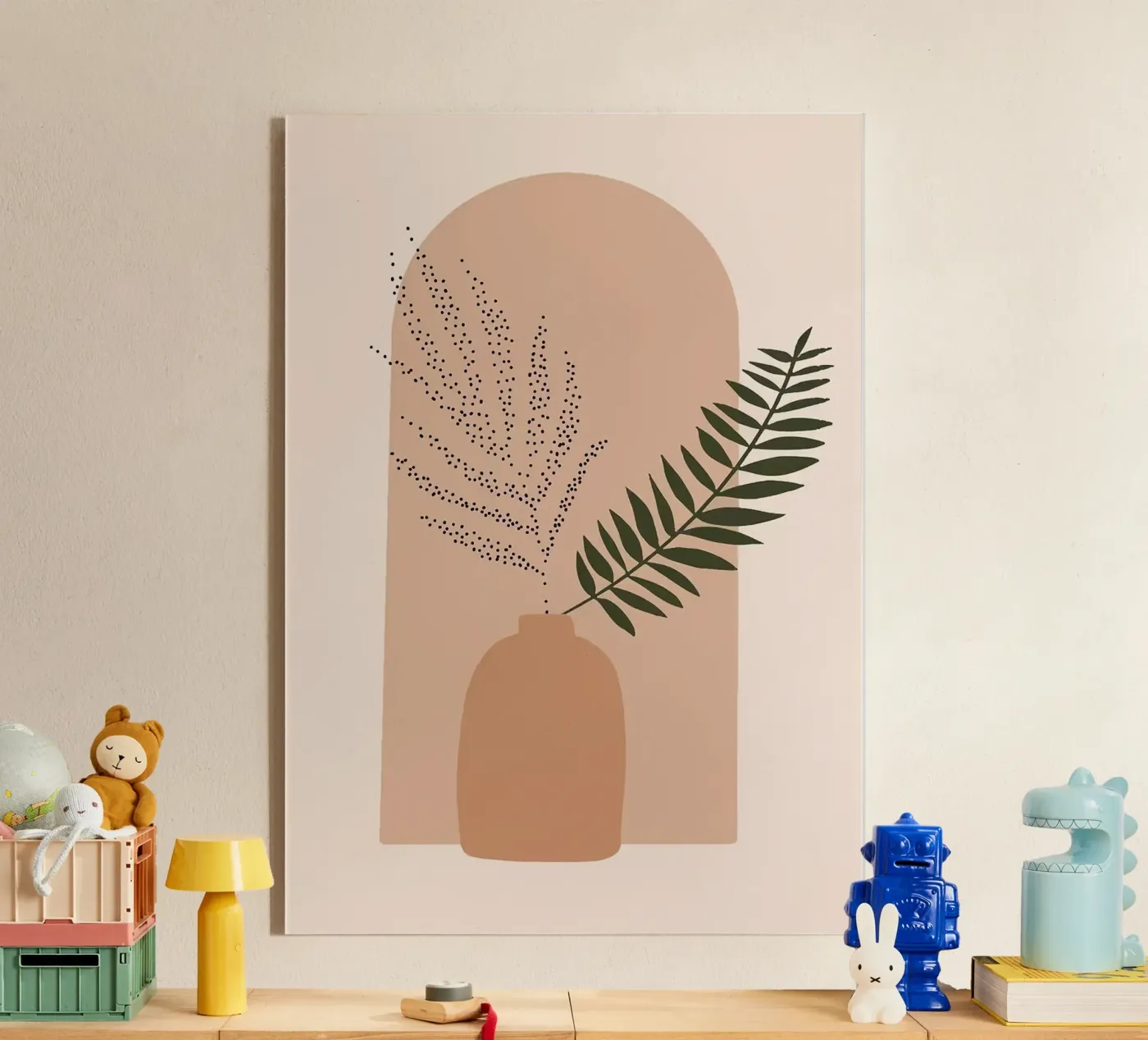 vaas acryl van Abstract Botanical Art