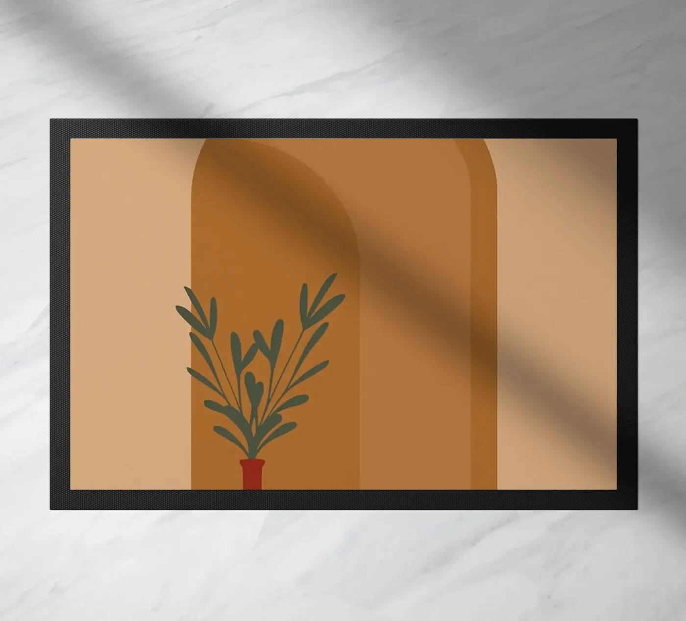 vase doormat by Abstract Botanical Art