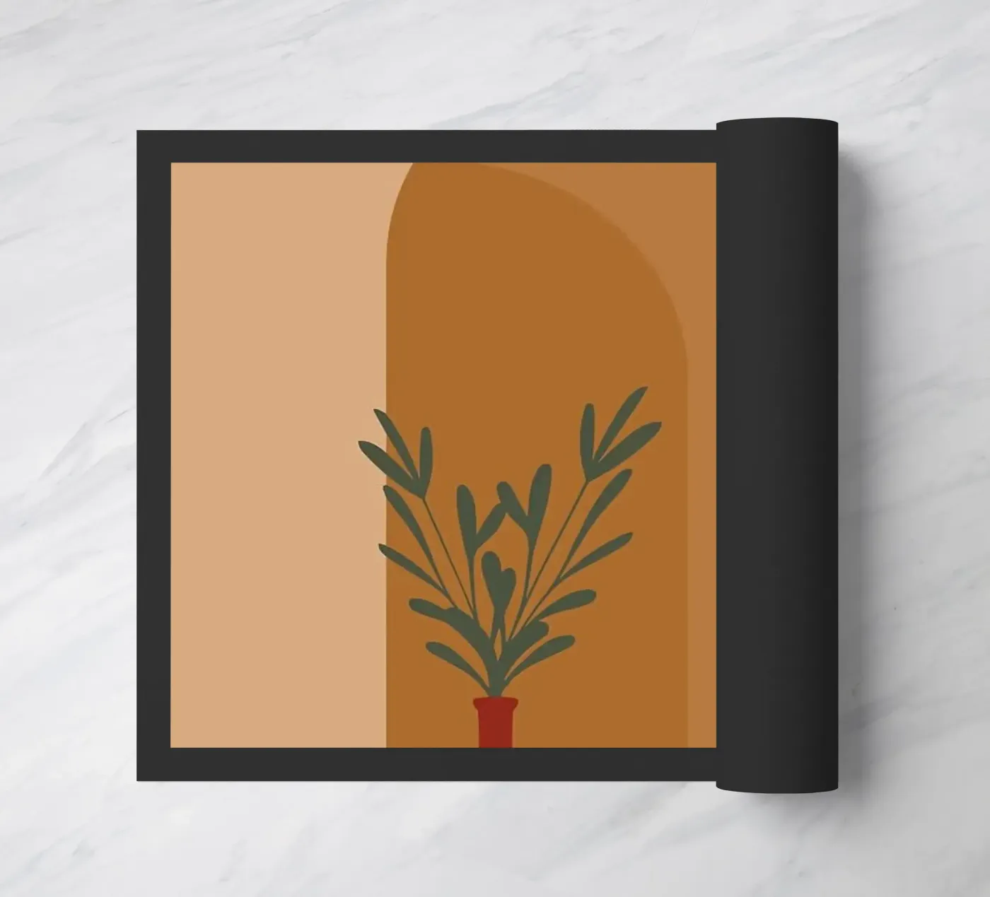 vase doormat by Abstract Botanical Art