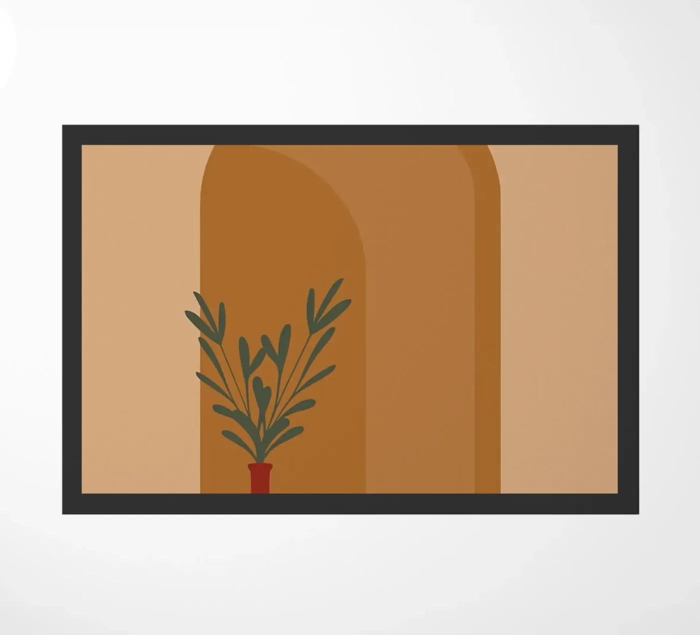 vase doormat by Abstract Botanical Art