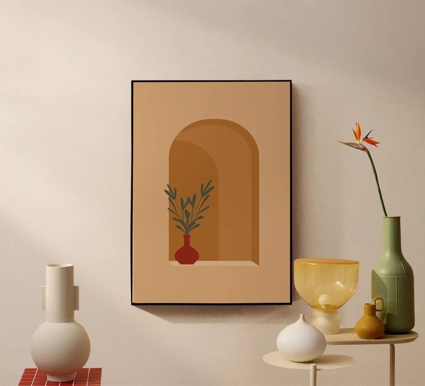 vase plexiglas de Abstract Botanical Art