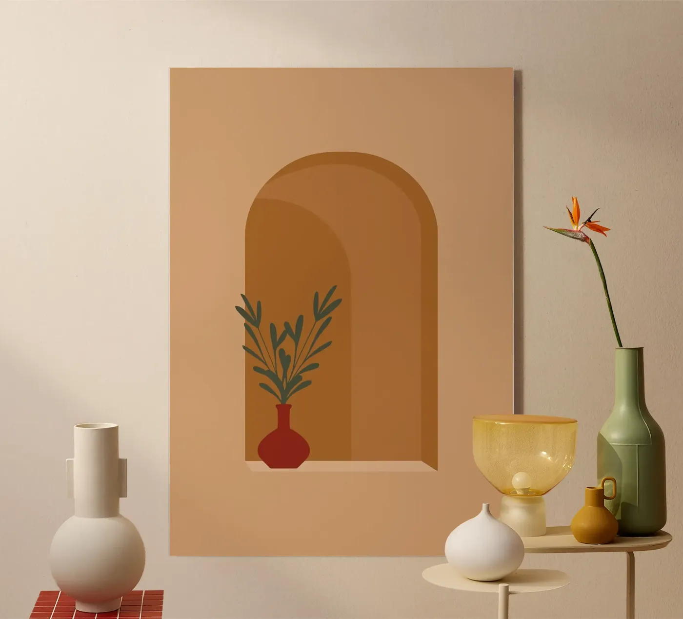 vase plexiglas de Abstract Botanical Art