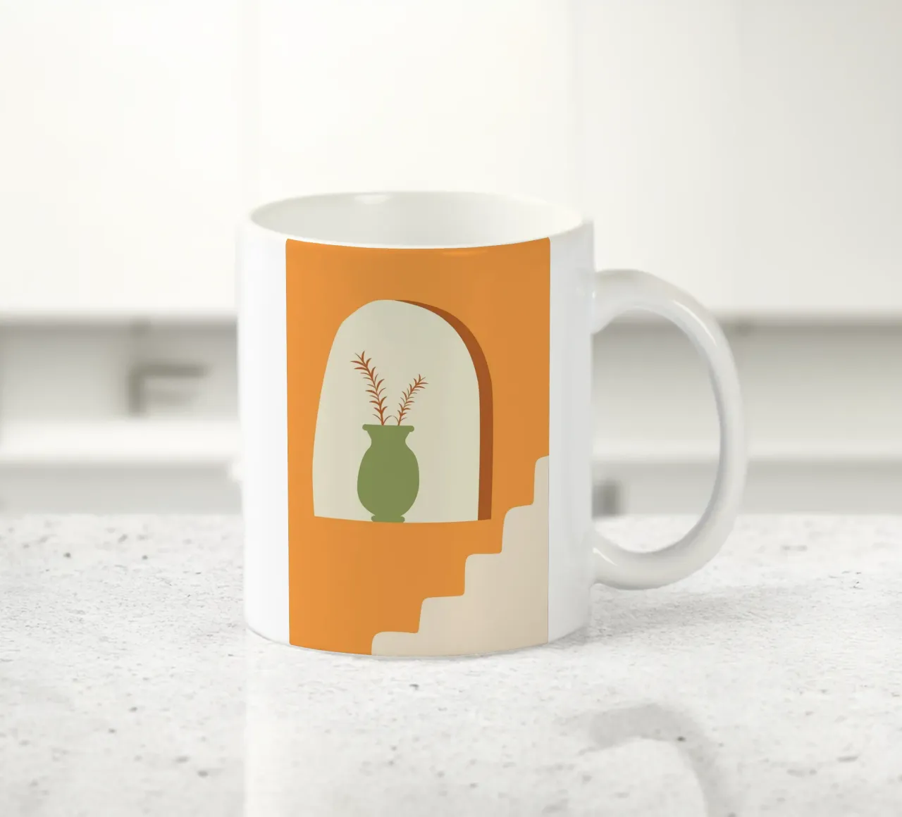 vaso tazza in ceramica da Abstract Botanical Art