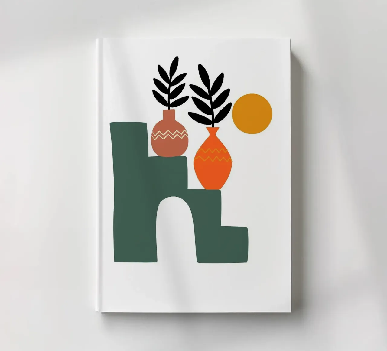 vases notebook by Abstract Botanical Art