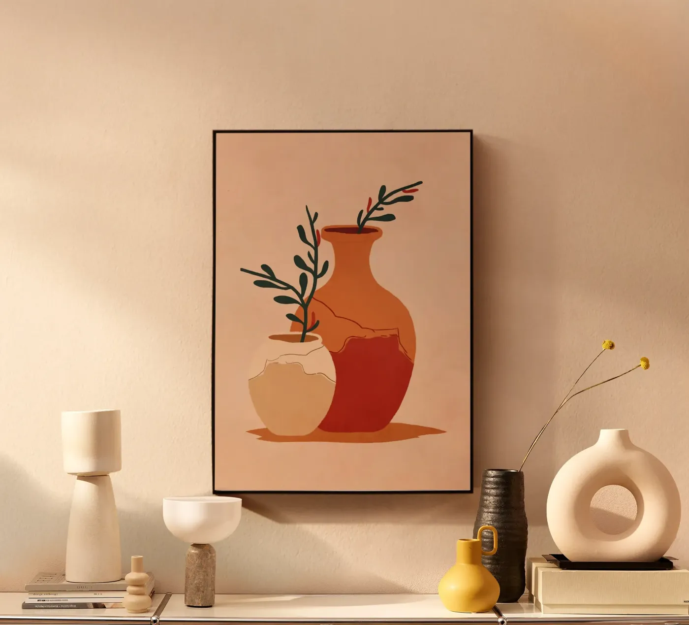 vases plexiglas de Abstract Botanical Art
