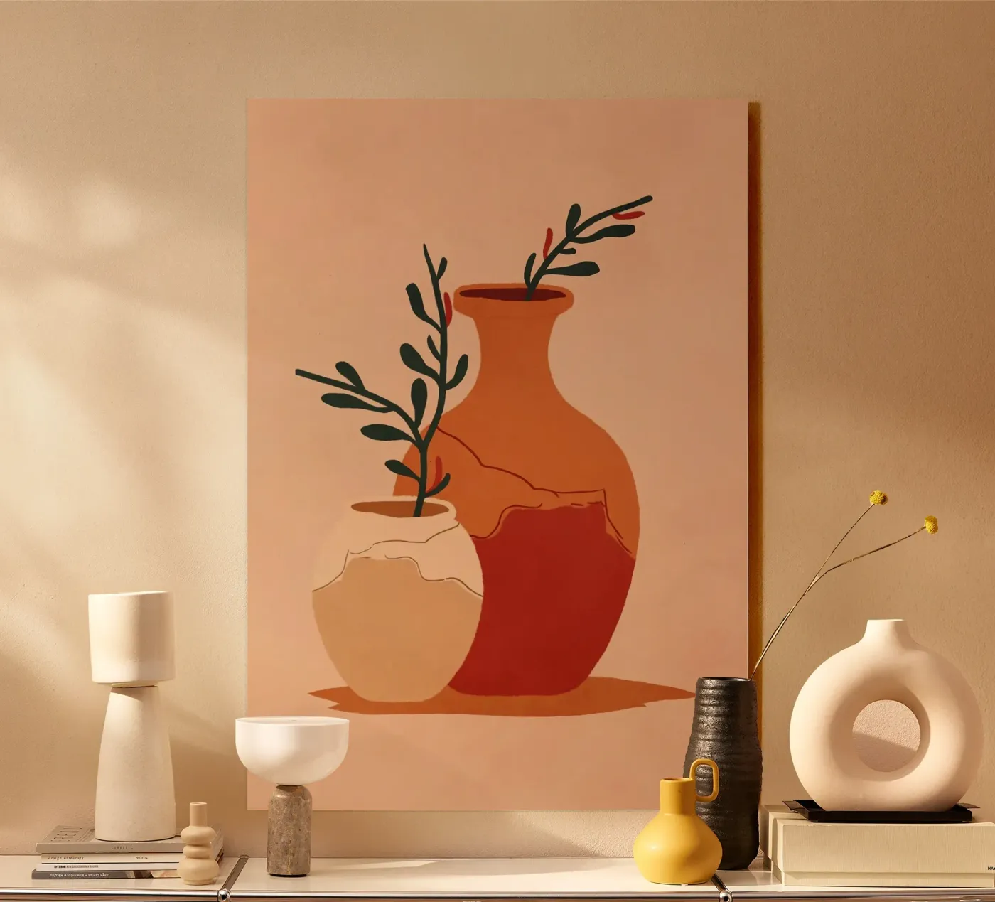 vases plexiglas de Abstract Botanical Art