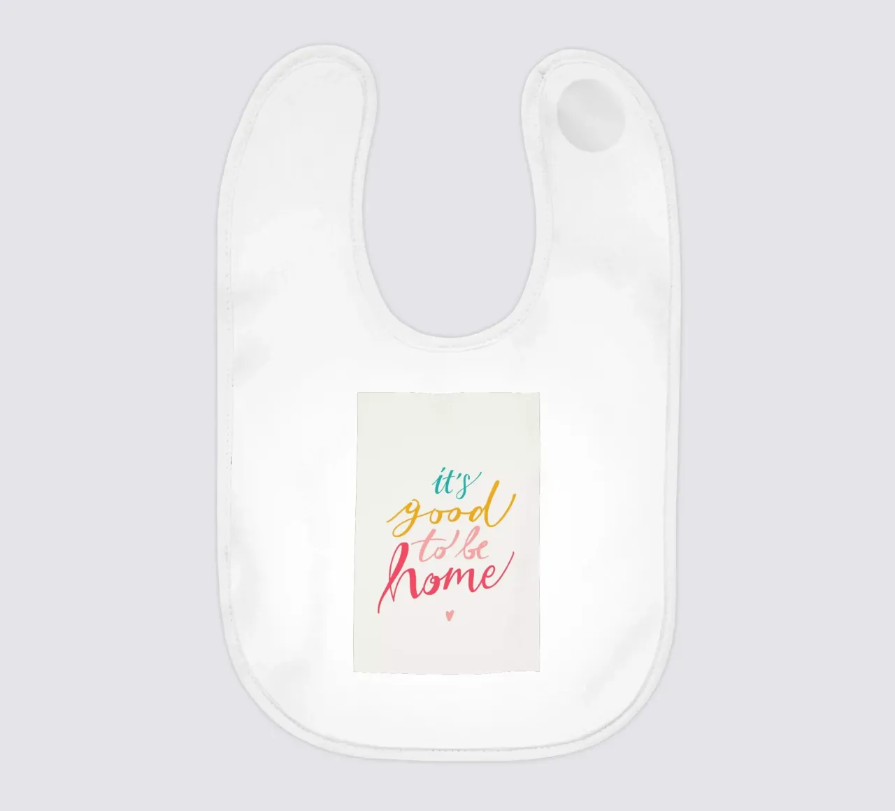 It's good to be home baby bib by Pure