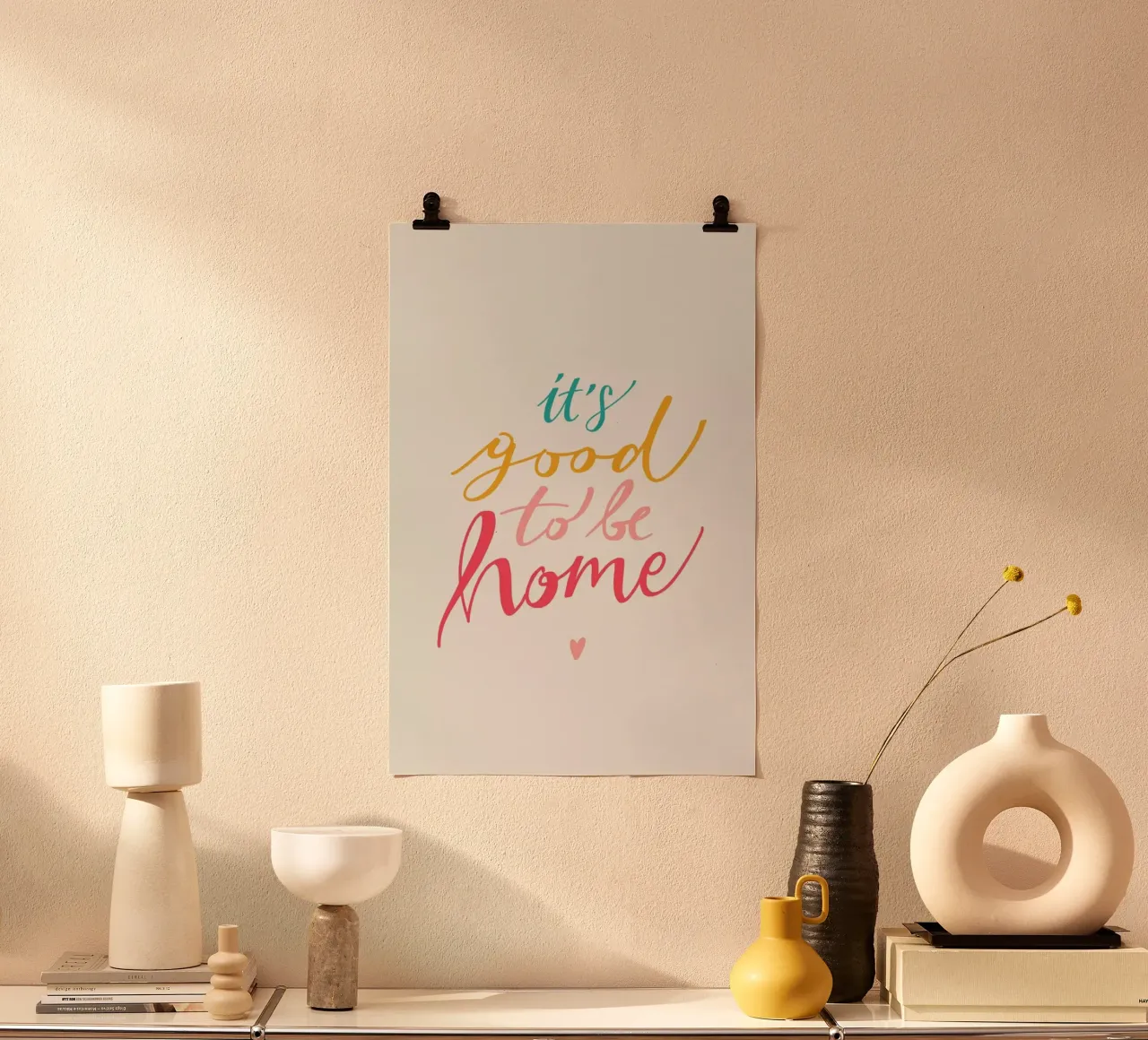 It's good to be home hahnemühle by Pure