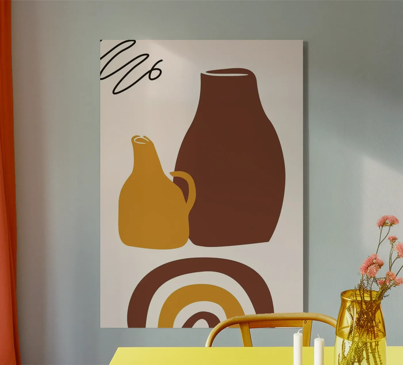 vase plexiglas de Abstract Botanical Art