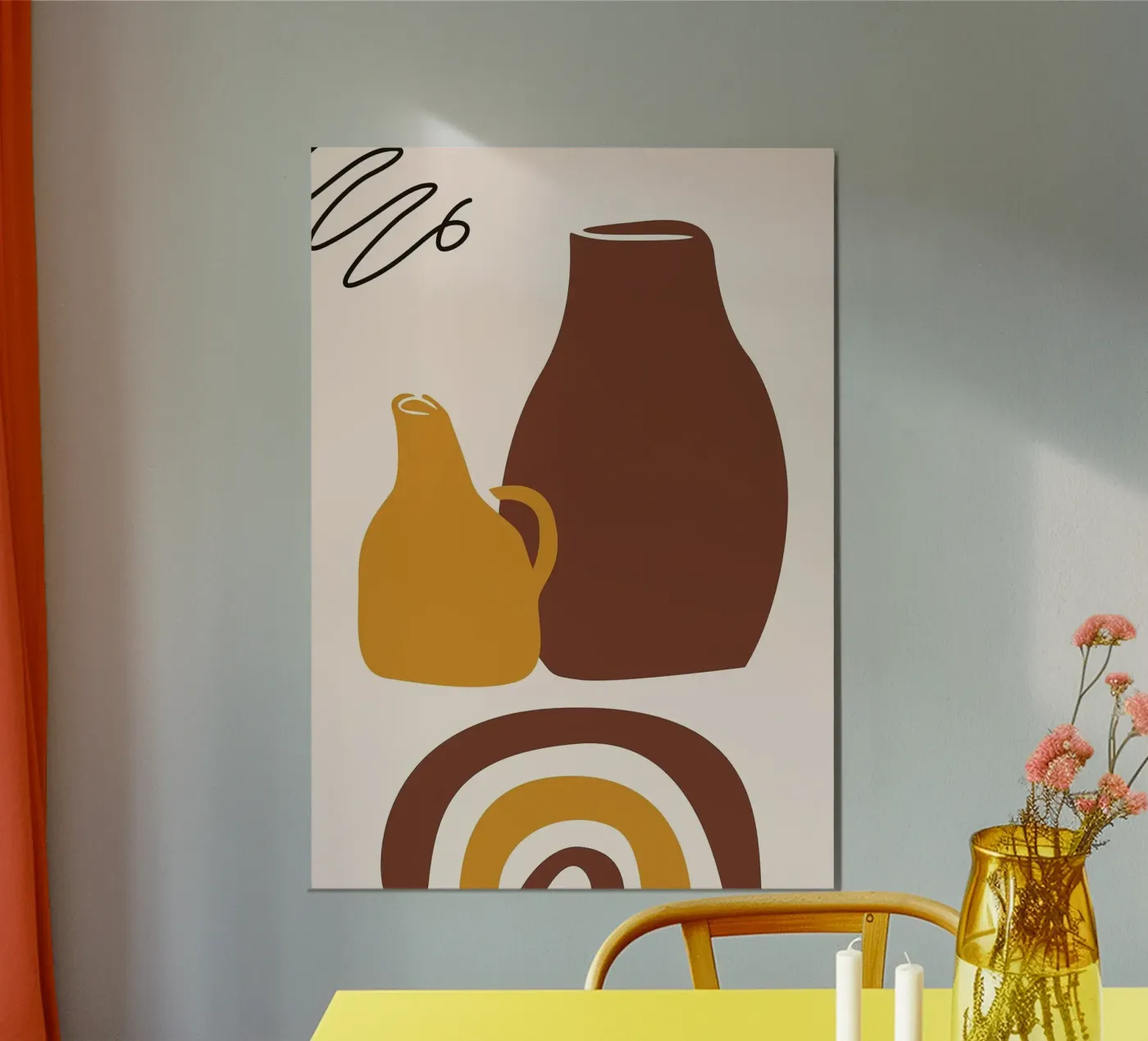 vaso pannello forex da Abstract Botanical Art