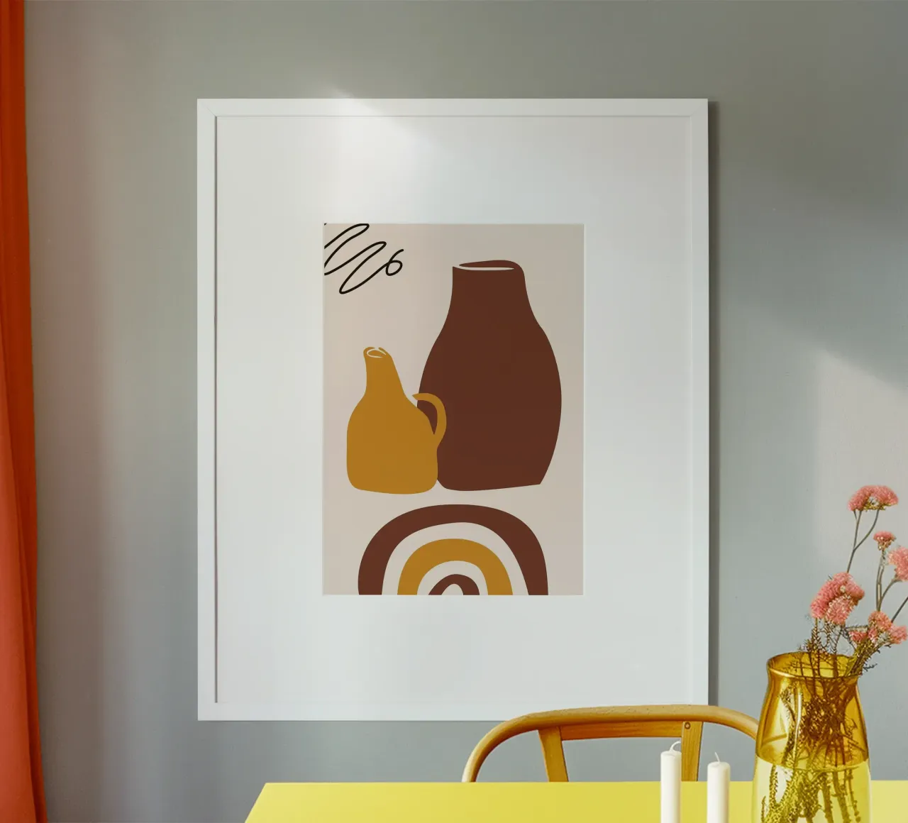 vaso poster da Abstract Botanical Art