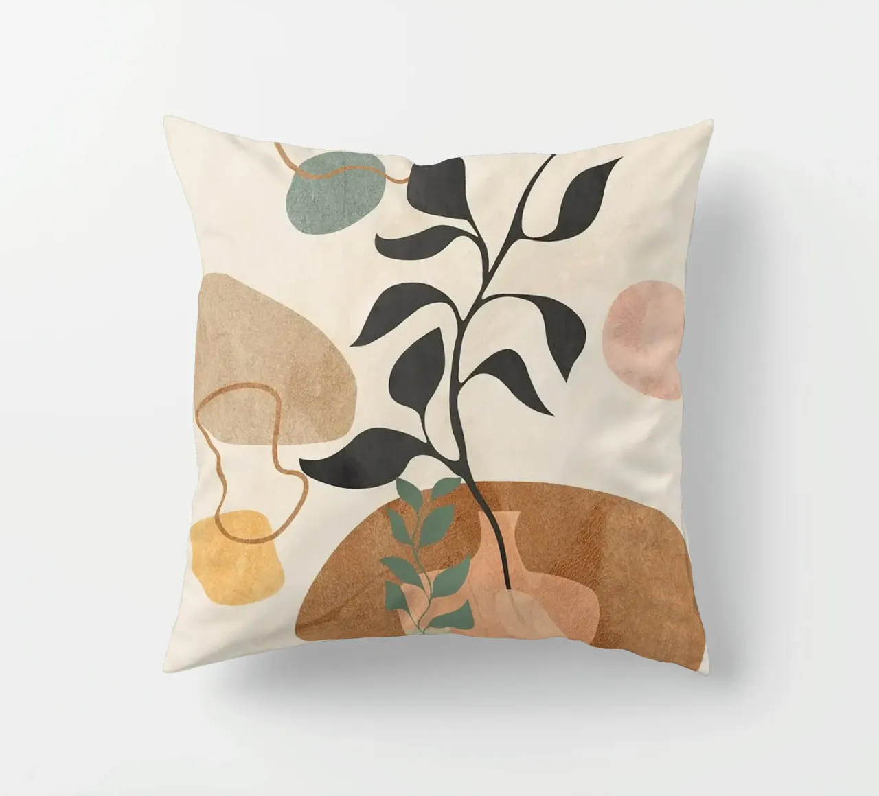 vaso cuscino da Abstract Botanical Art