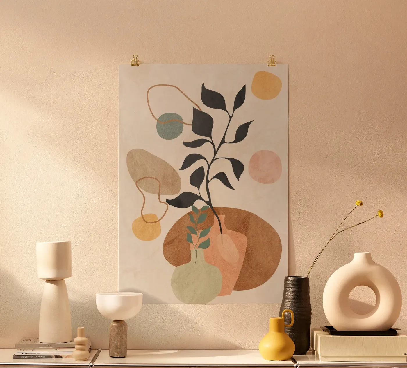 vase poster by Abstract Botanical Art