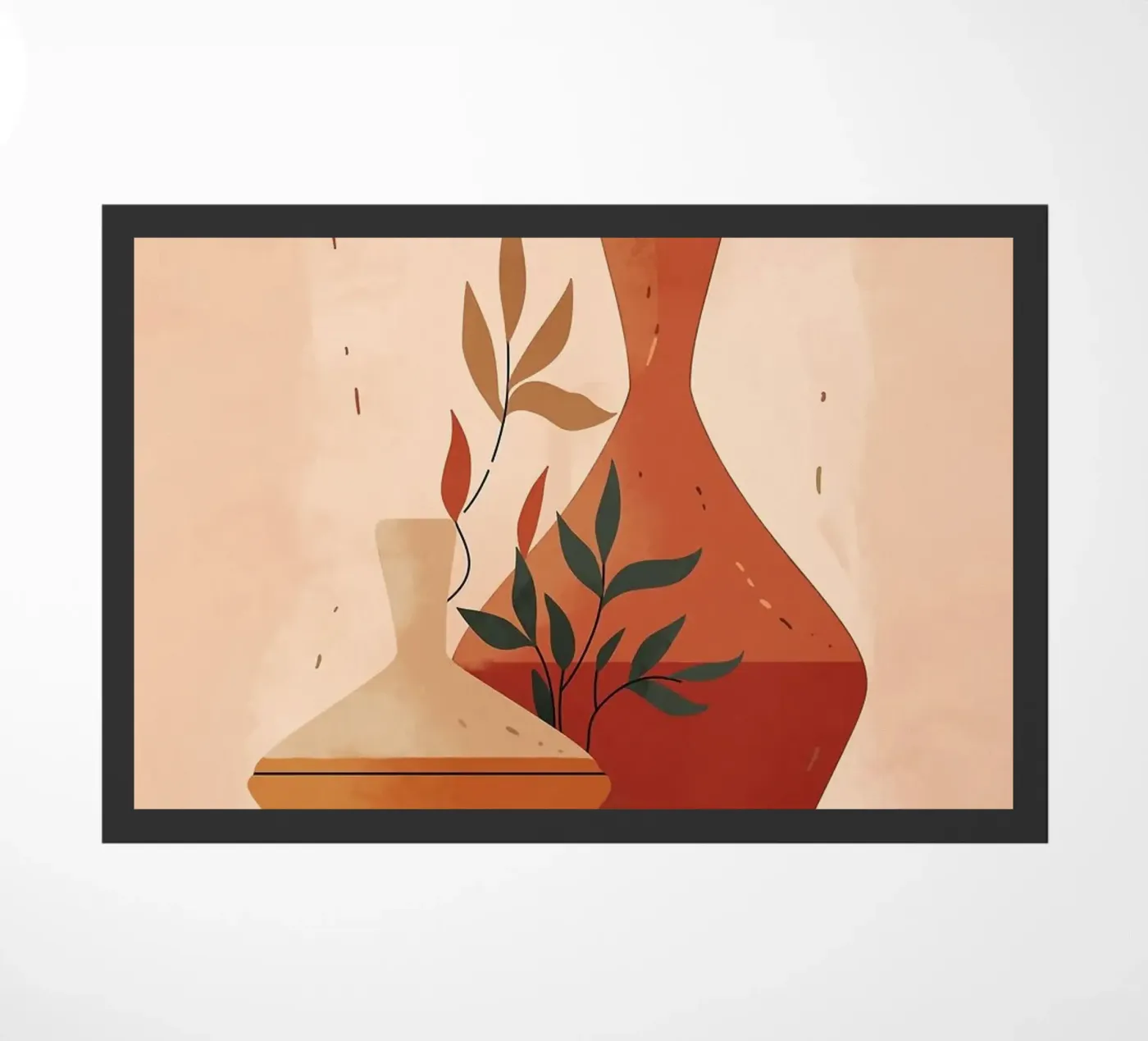vaas deurmat van Abstract Botanical Art
