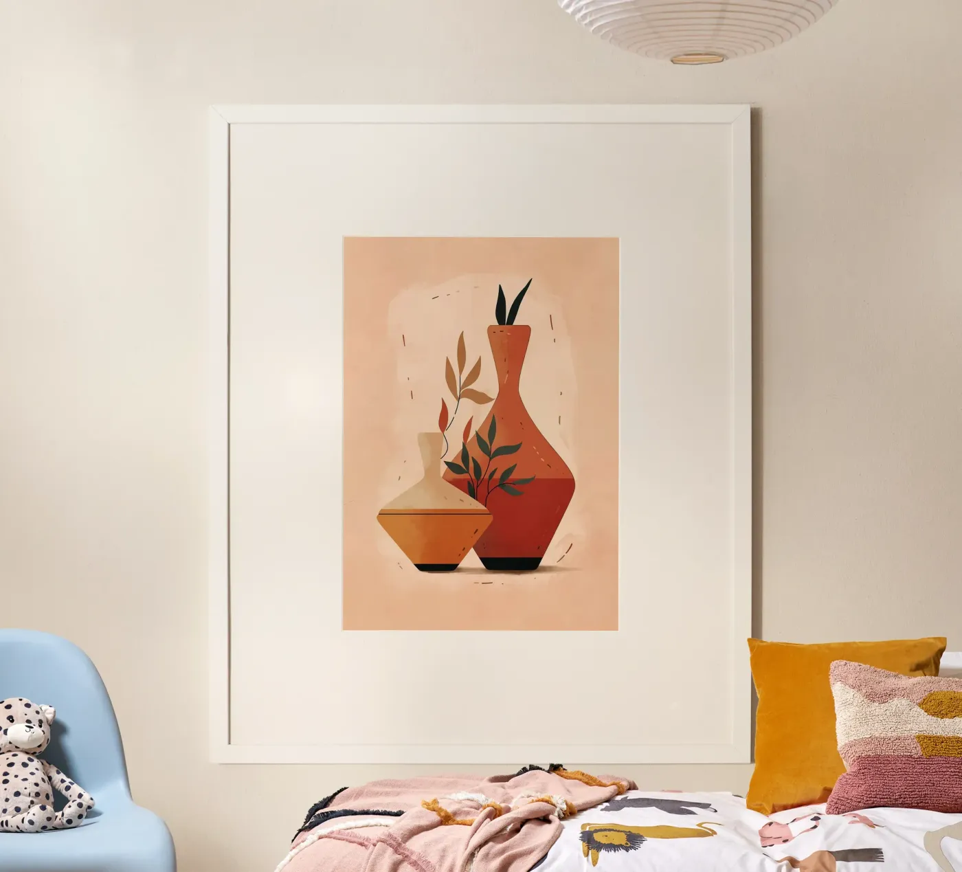 vaas poster van Abstract Botanical Art