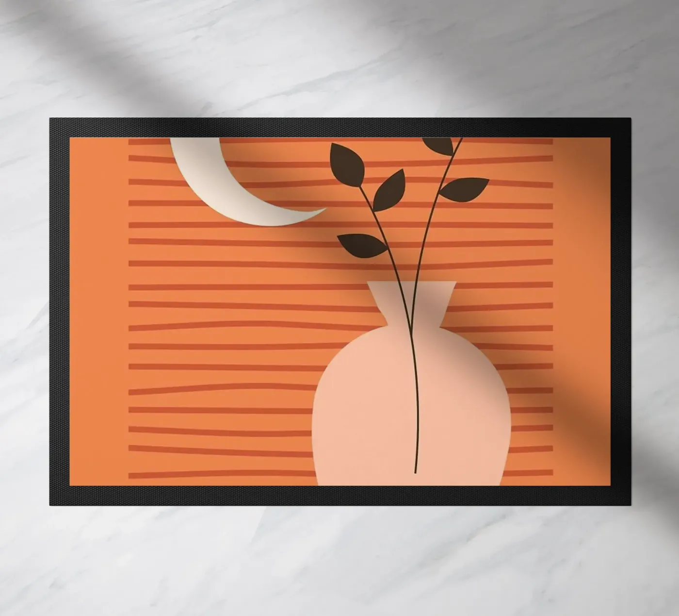 vase doormat by Abstract Botanical Art