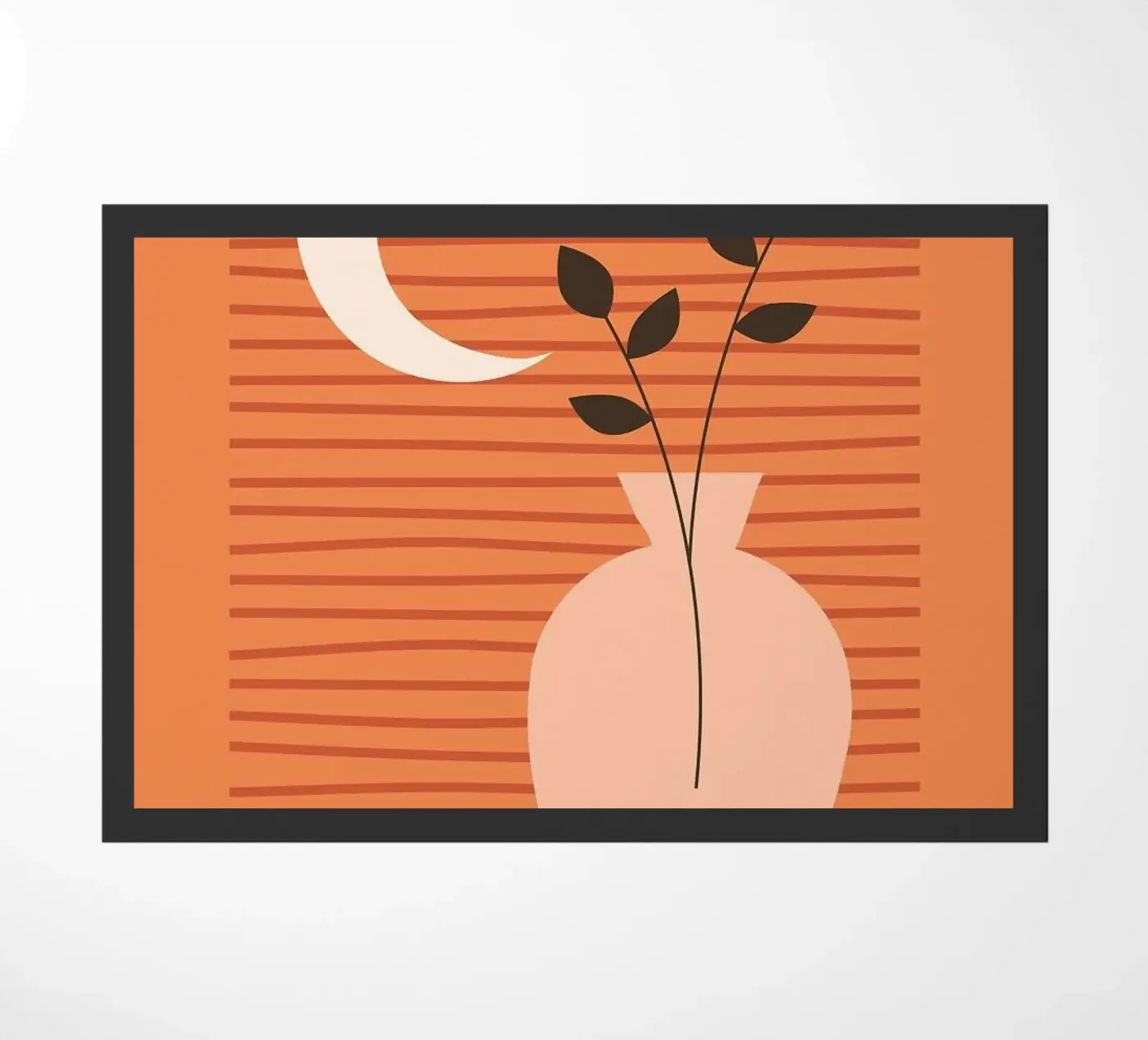 vase doormat by Abstract Botanical Art