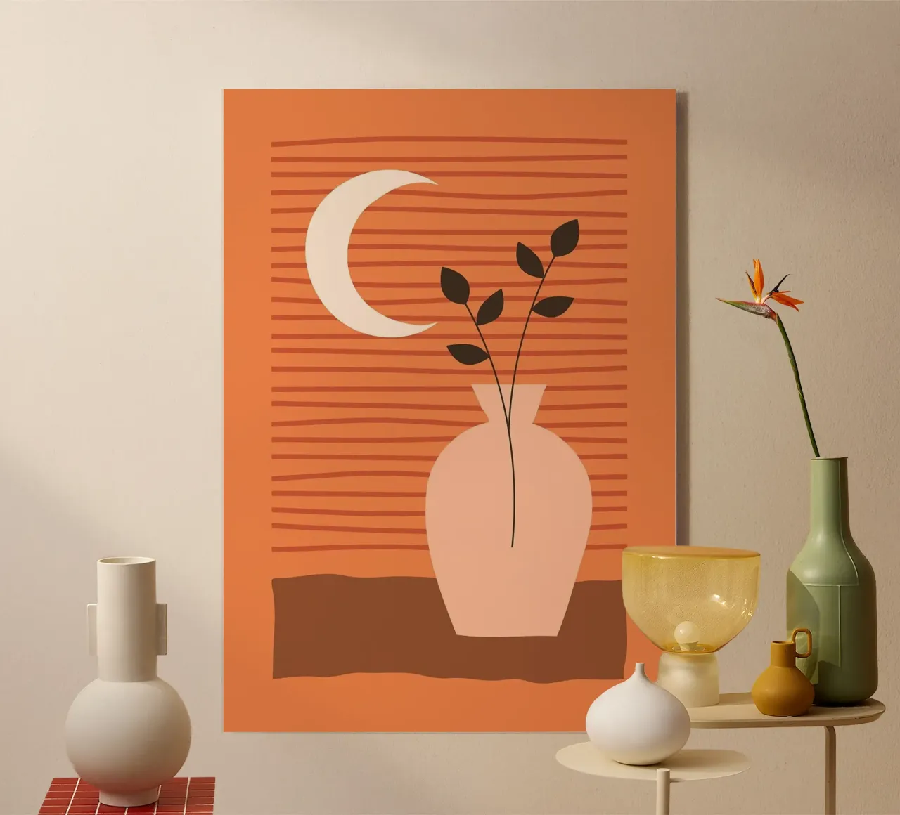 vaso plexiglass da Abstract Botanical Art