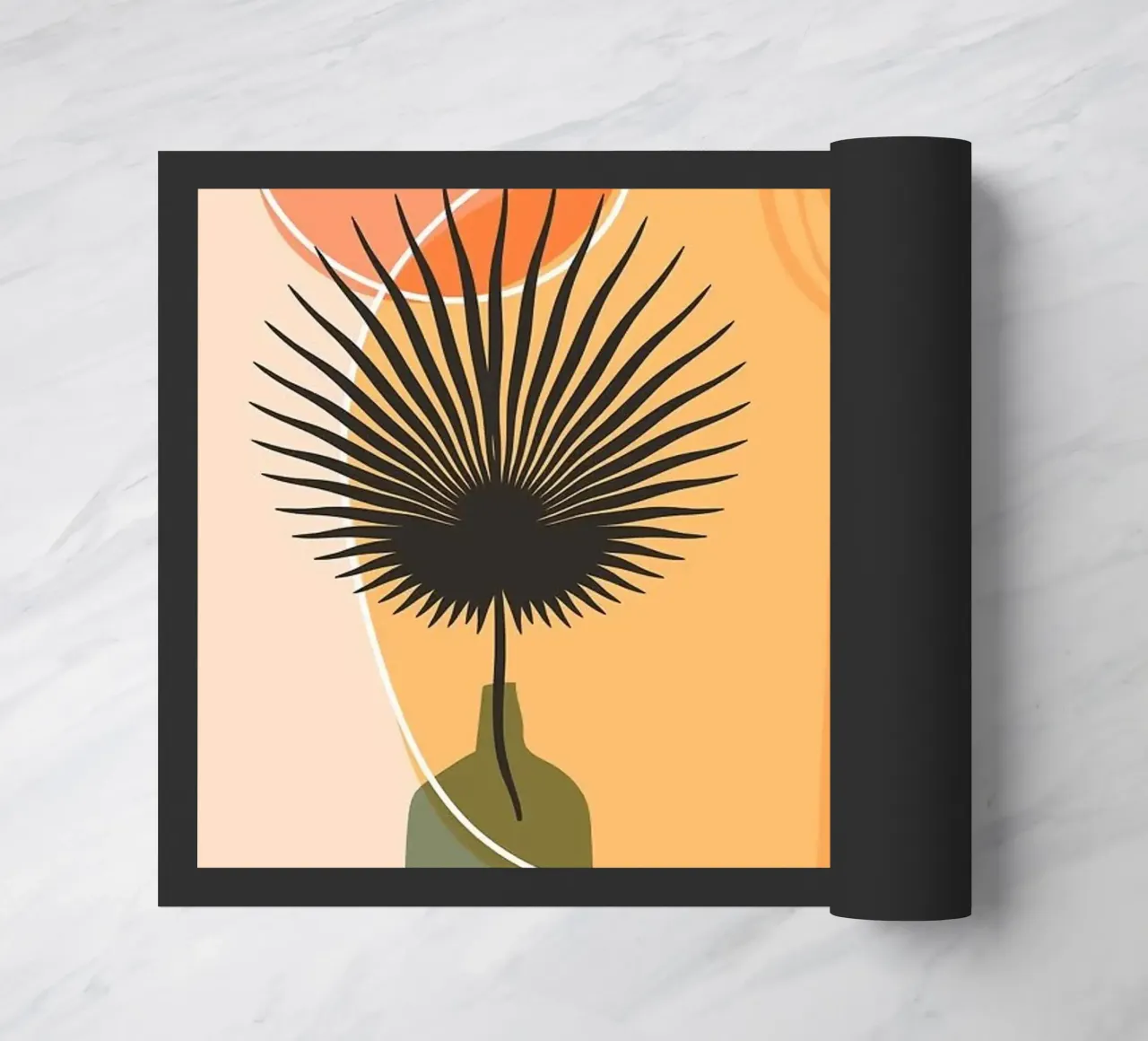 vase doormat by Abstract Botanical Art