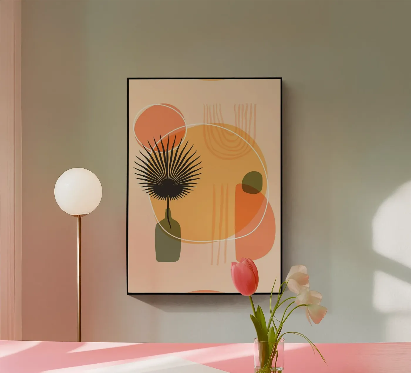 vase plexiglas de Abstract Botanical Art