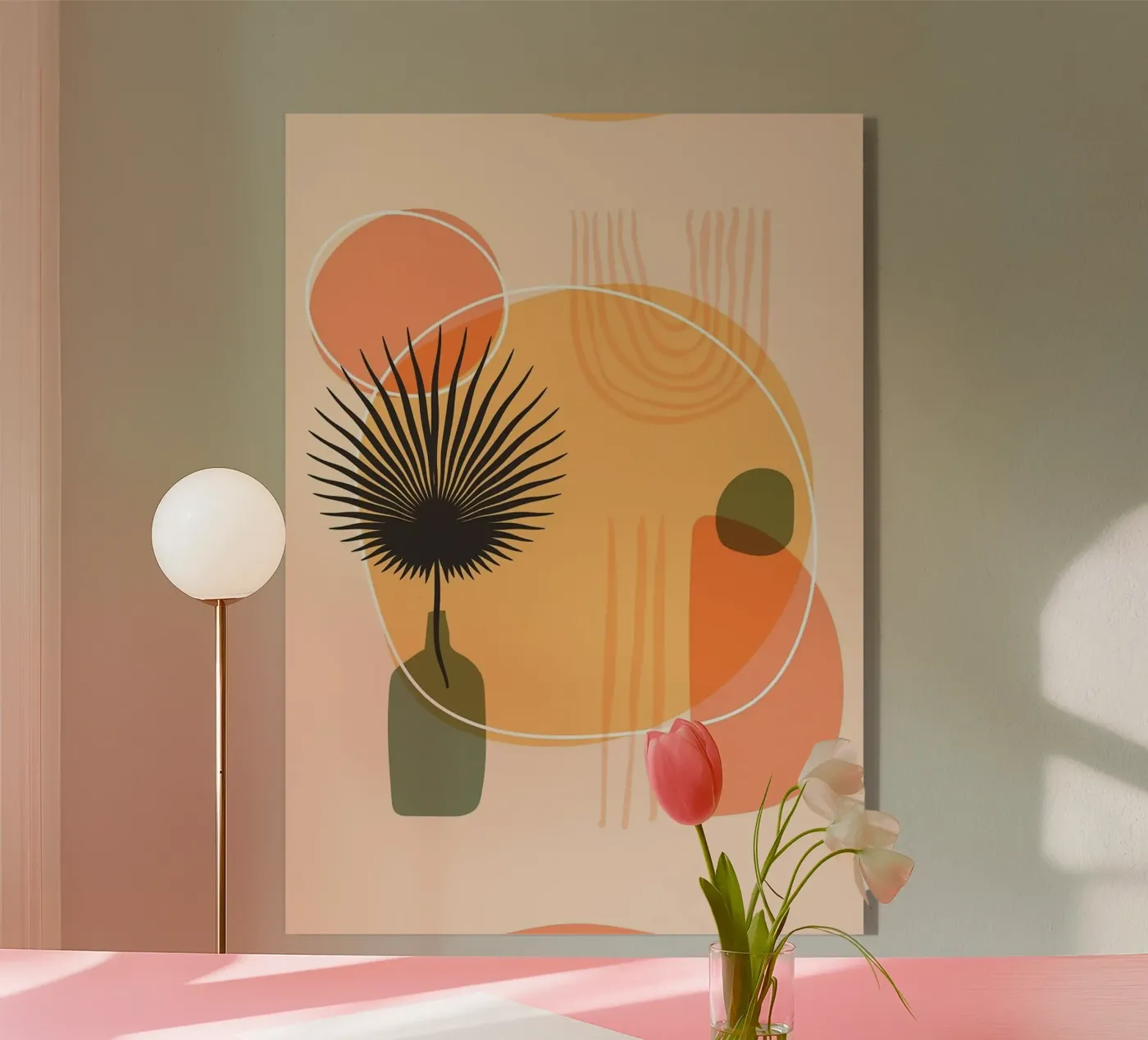 vase plexiglas de Abstract Botanical Art