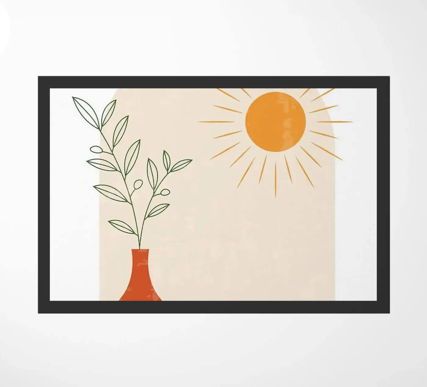 vaas deurmat van Abstract Botanical Art