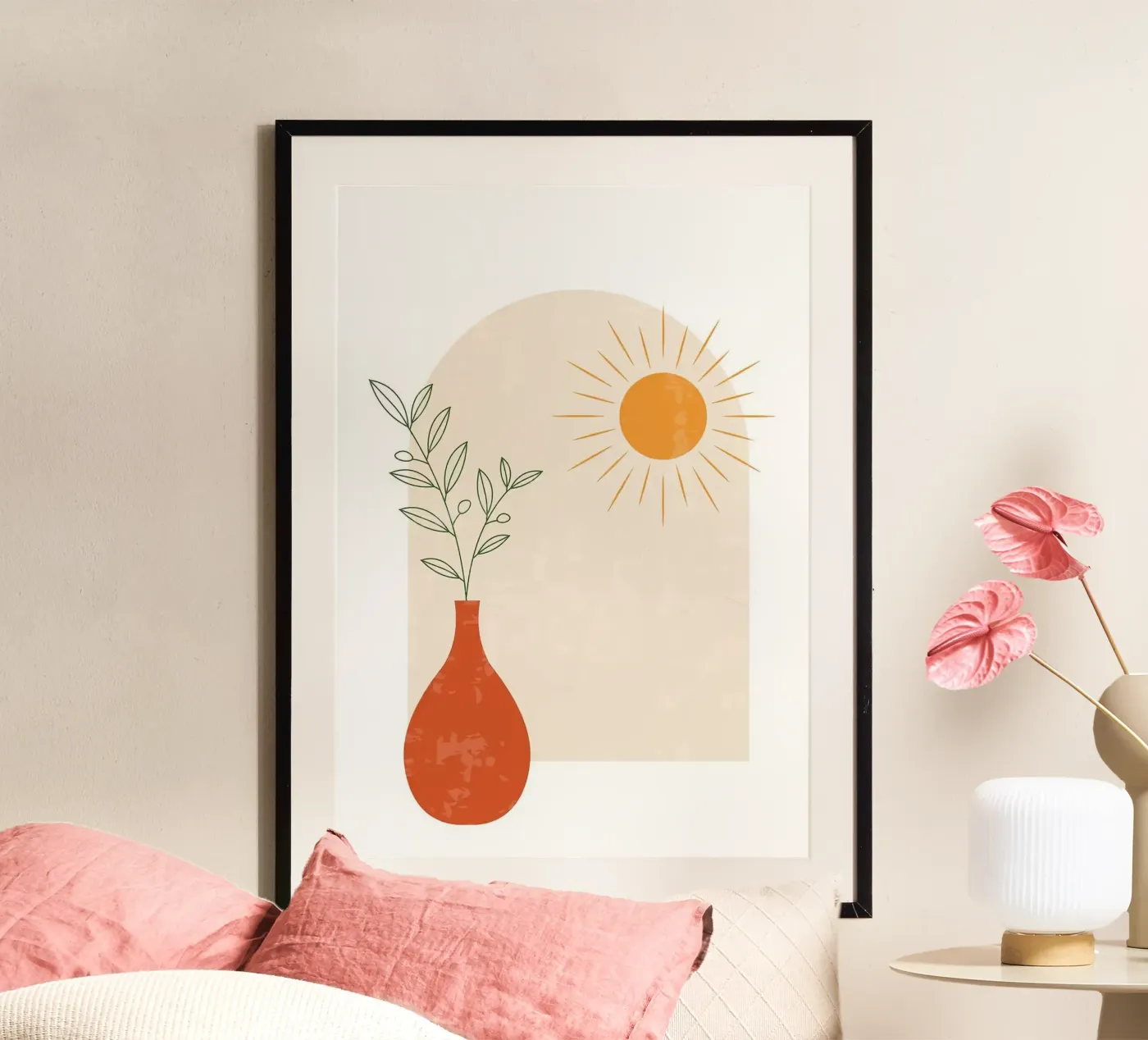 vase poster da Abstract Botanical Art