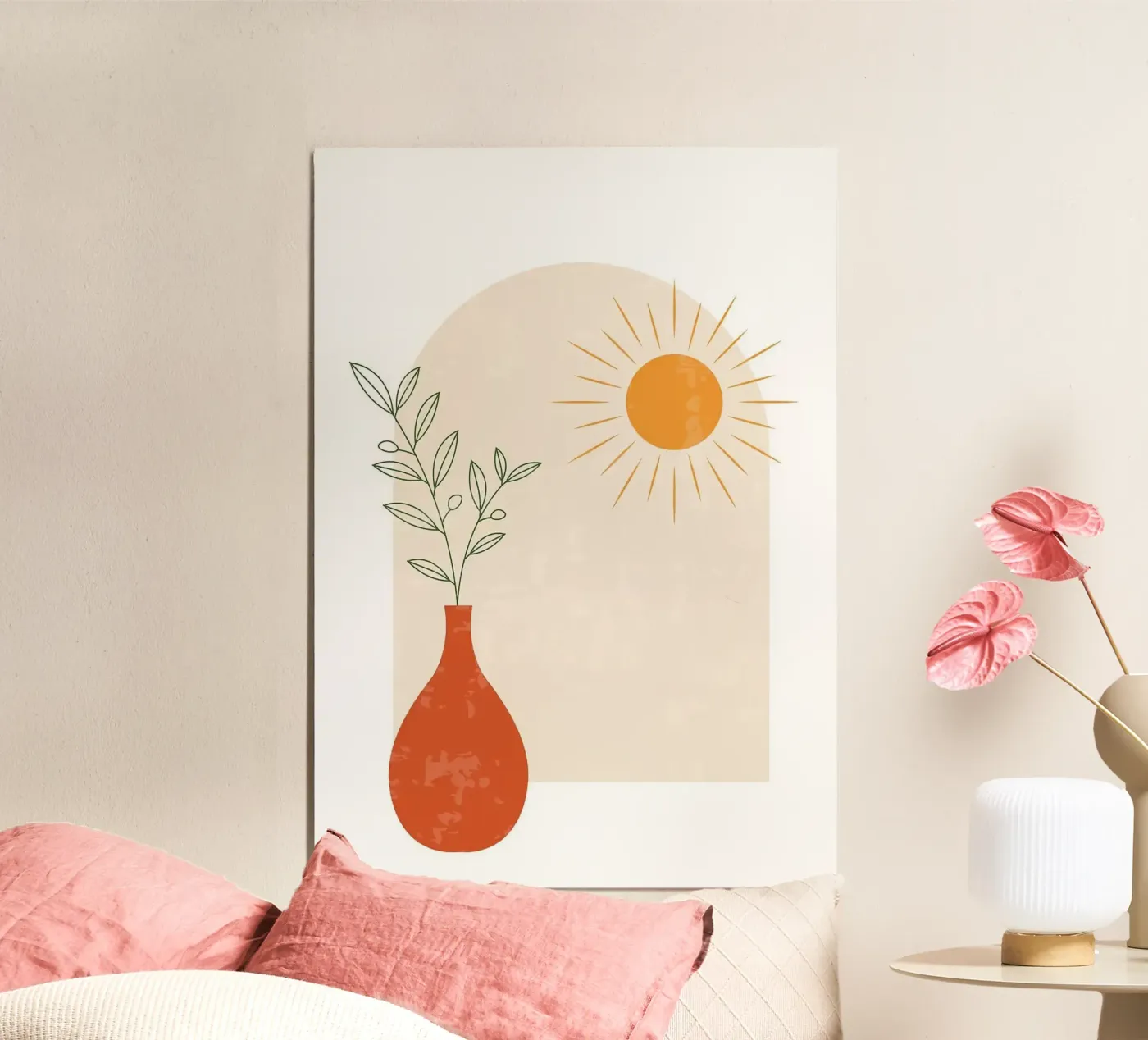 vase poster da Abstract Botanical Art