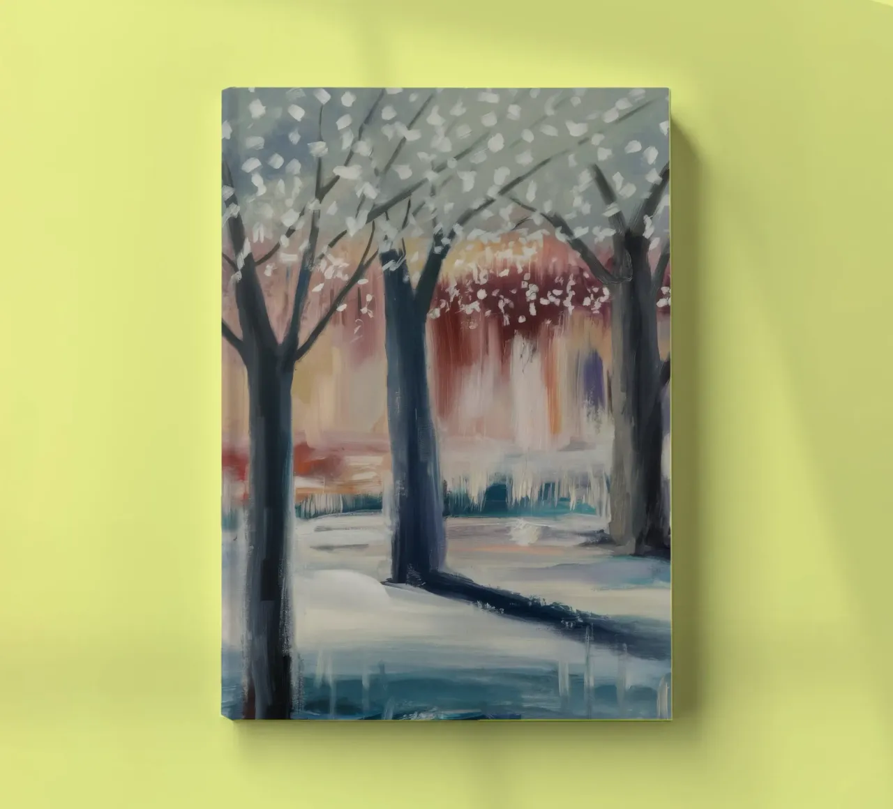 Snowy Orchard Tranquility notebook by Verve Pigments