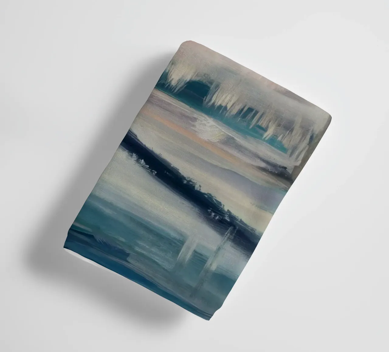 Snowy Orchard Tranquility towel by Verve Pigments