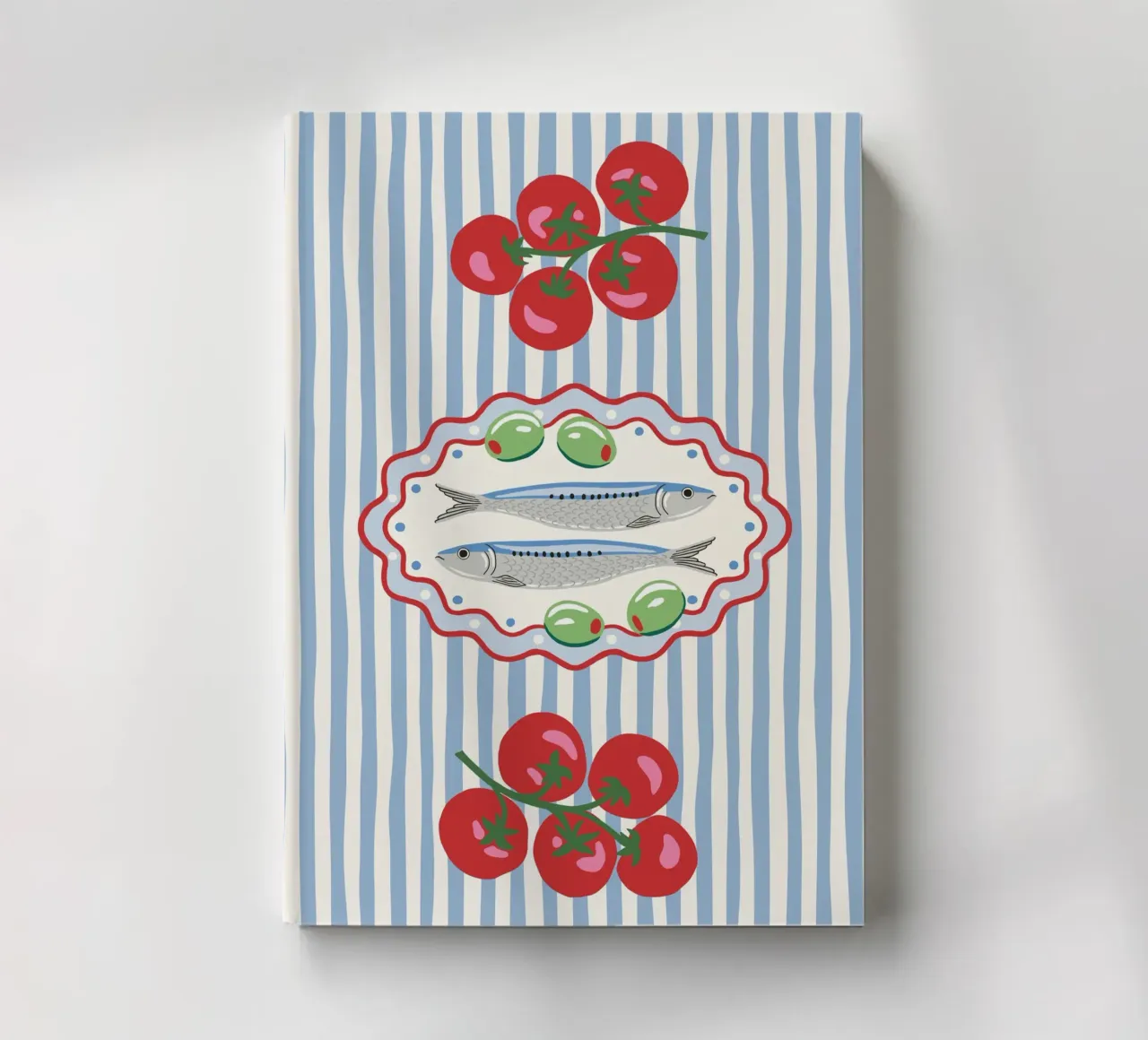 Sardines & Tomatoes – Mediterranean Mood notebook by Vivdesign