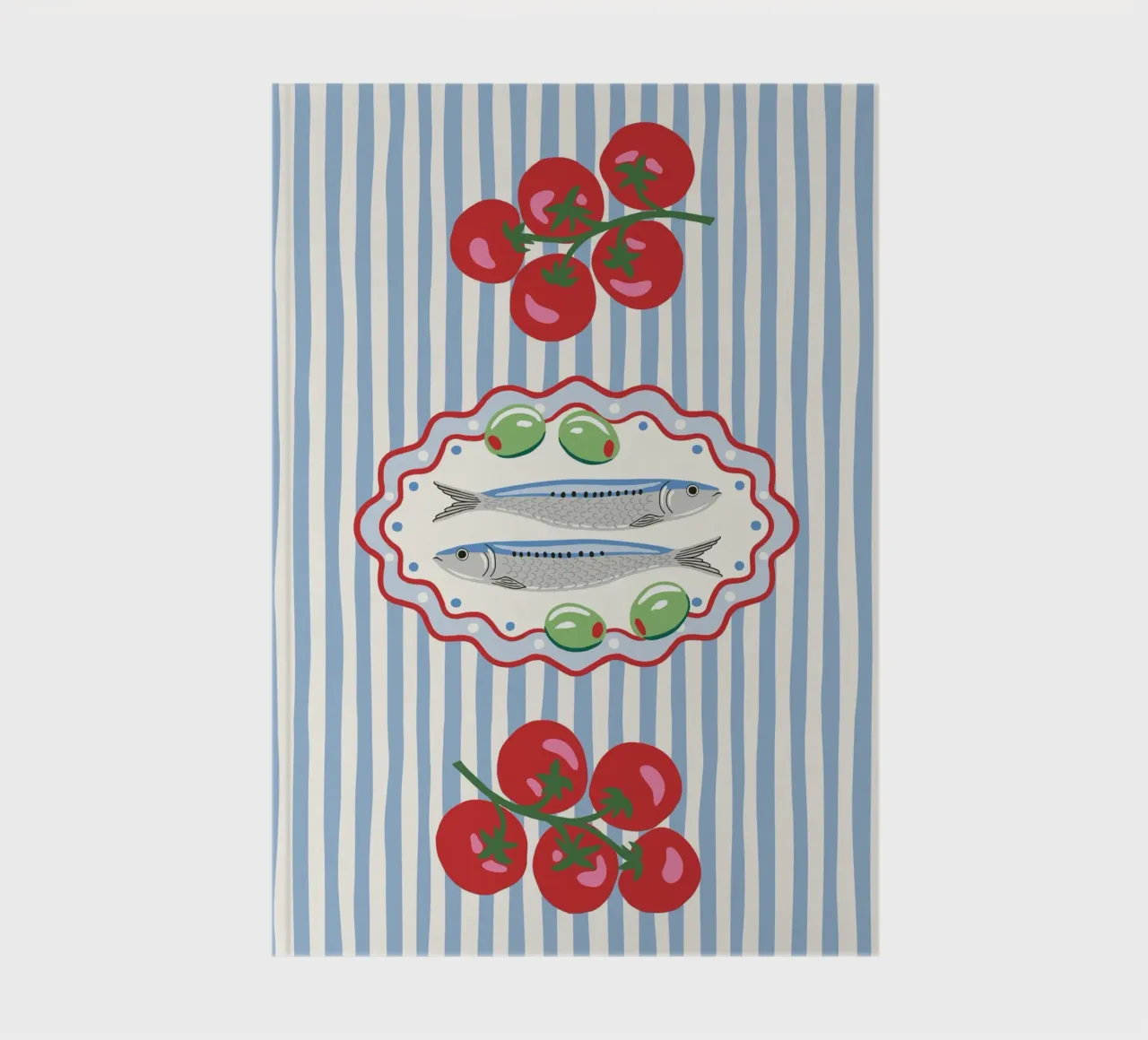 Sardines & Tomatoes – Mediterranean Mood notebook by Vivdesign