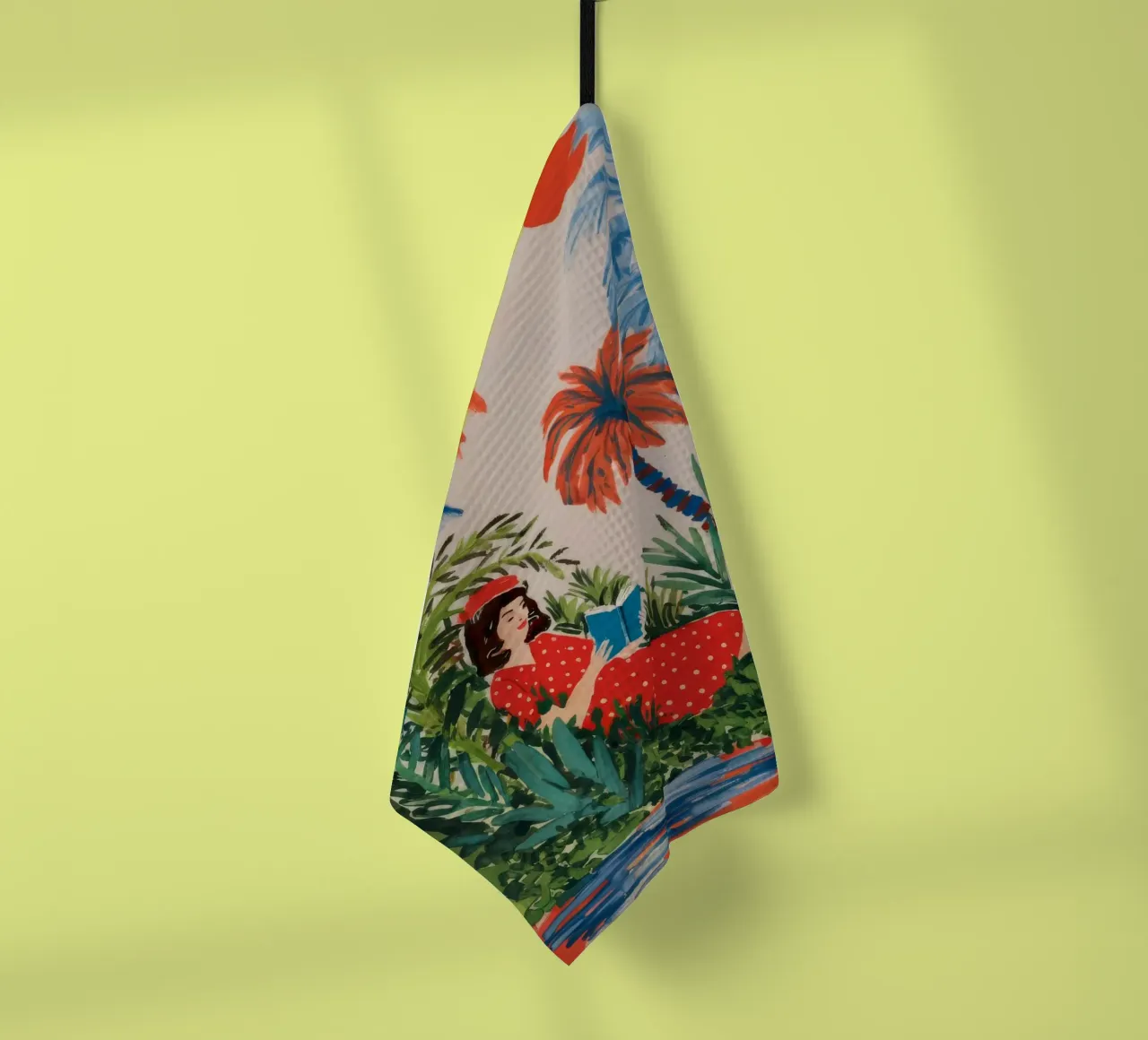Fuga tropicale ad occhi aperti canovaccio da cucina da Verve Pigments