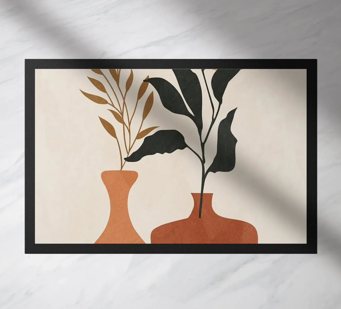 vase Fußmatte von Abstract Botanical Art