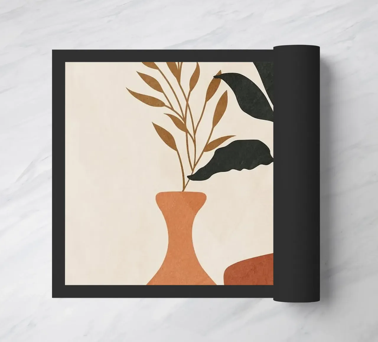 vaas deurmat van Abstract Botanical Art