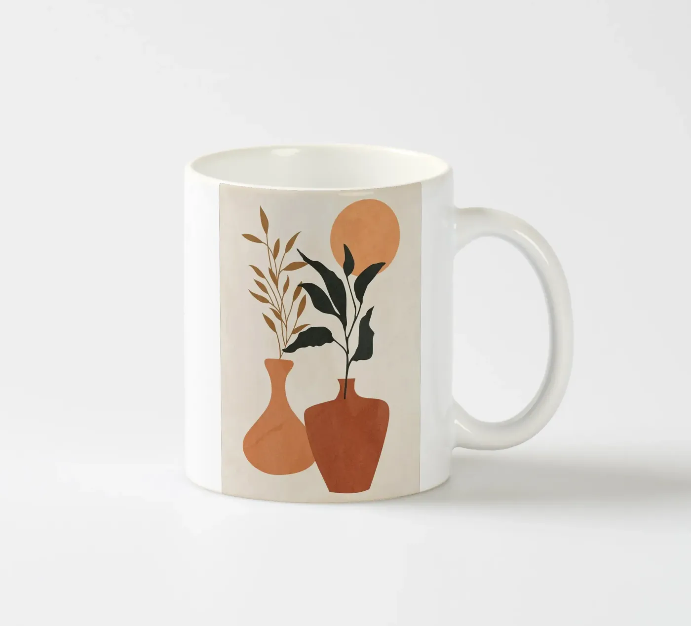 vase ceramic mug by Abstract Botanical Art
