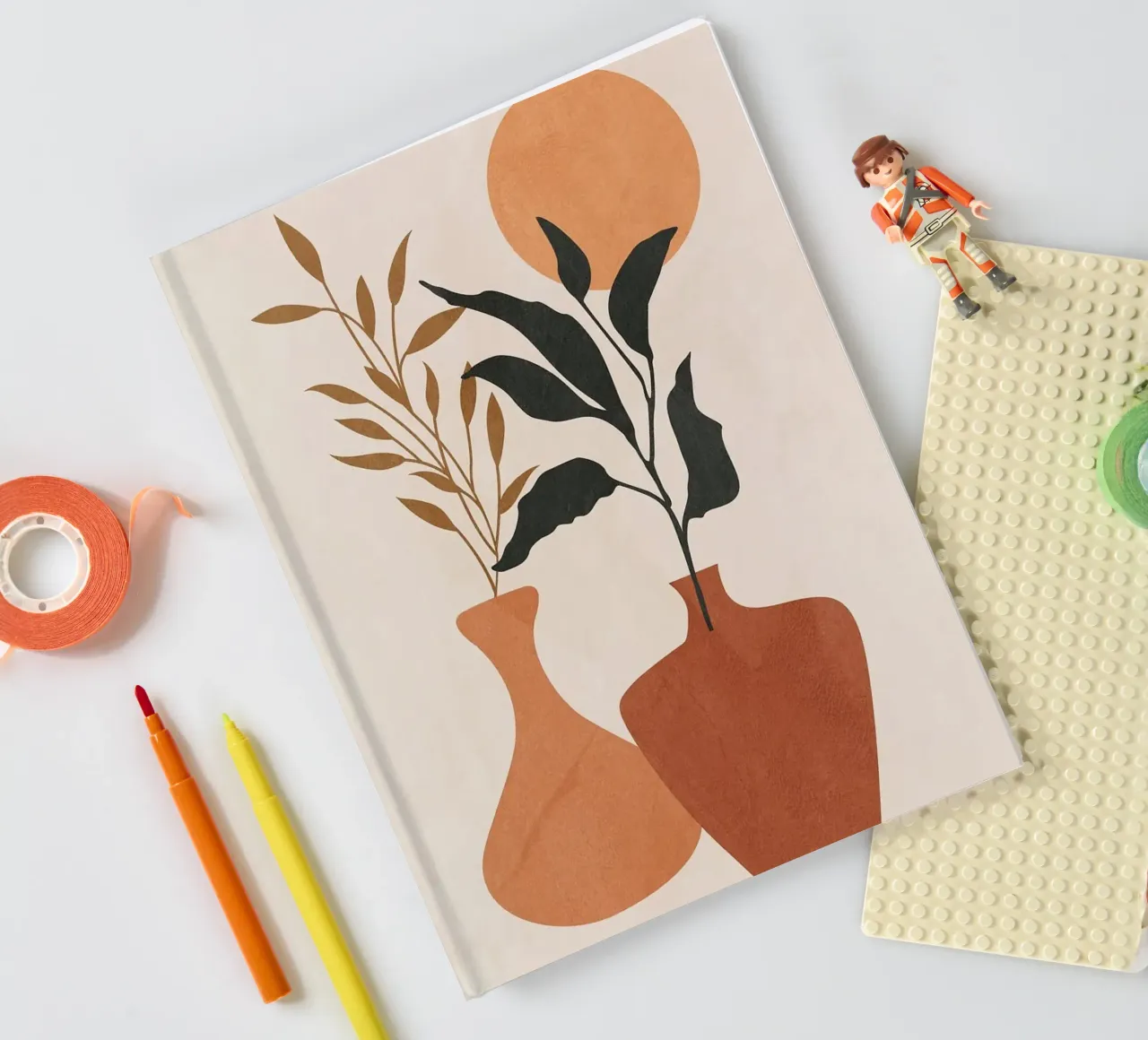 vase notebook by Abstract Botanical Art