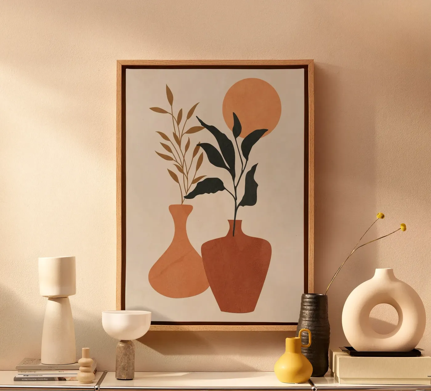 vaso tela da Abstract Botanical Art