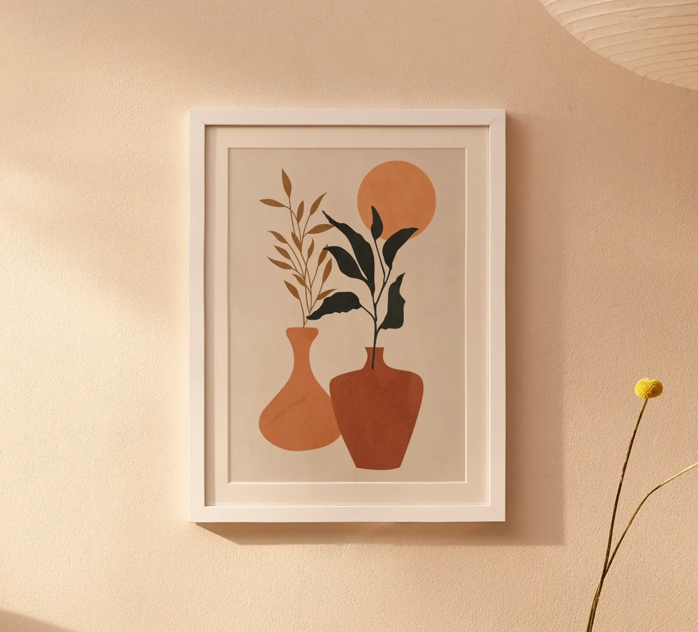 vaas poster van Abstract Botanical Art