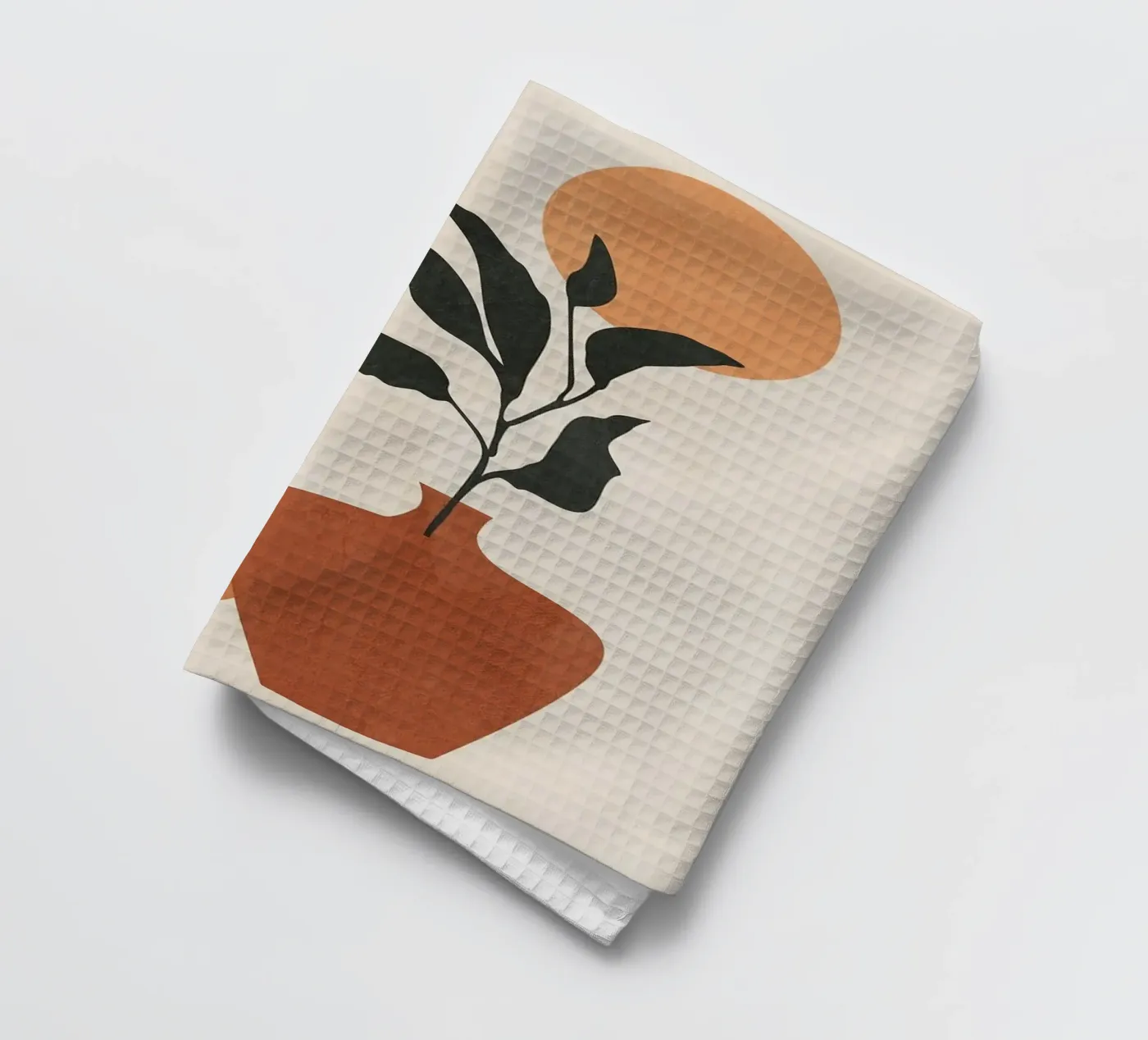 vase tea towel by Abstract Botanical Art