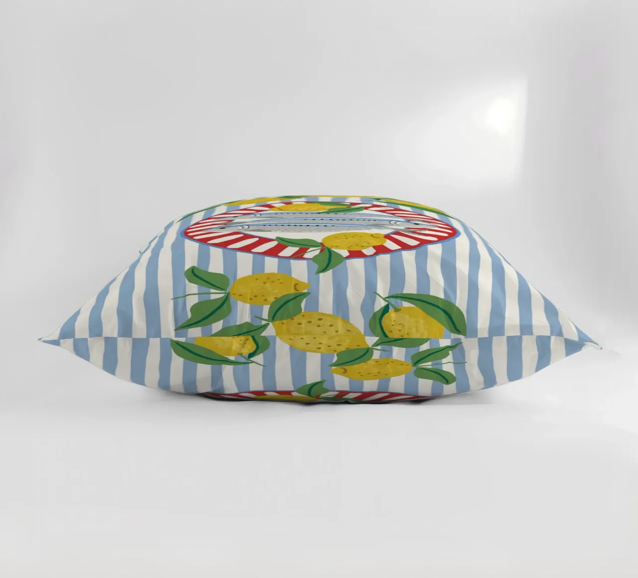 Sardines & Lemons – Mediterranean vibes cuscino da Vivdesign
