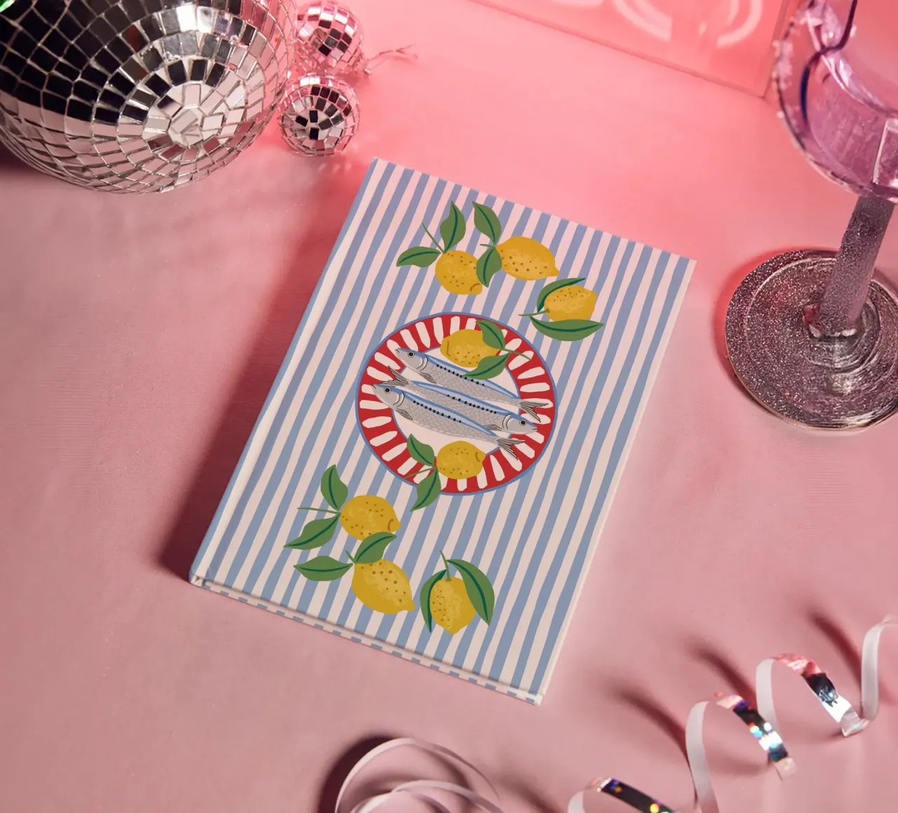 Sardines & Lemons – Mediterranean vibes notebook by Vivdesign