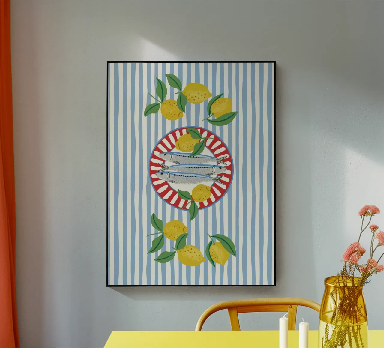 Sardines & Lemons – Mediterranean vibes plexiglass da Vivdesign
