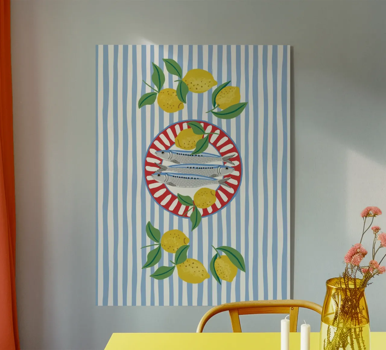 Sardines & Lemons – Mediterranean vibes plexiglass da Vivdesign