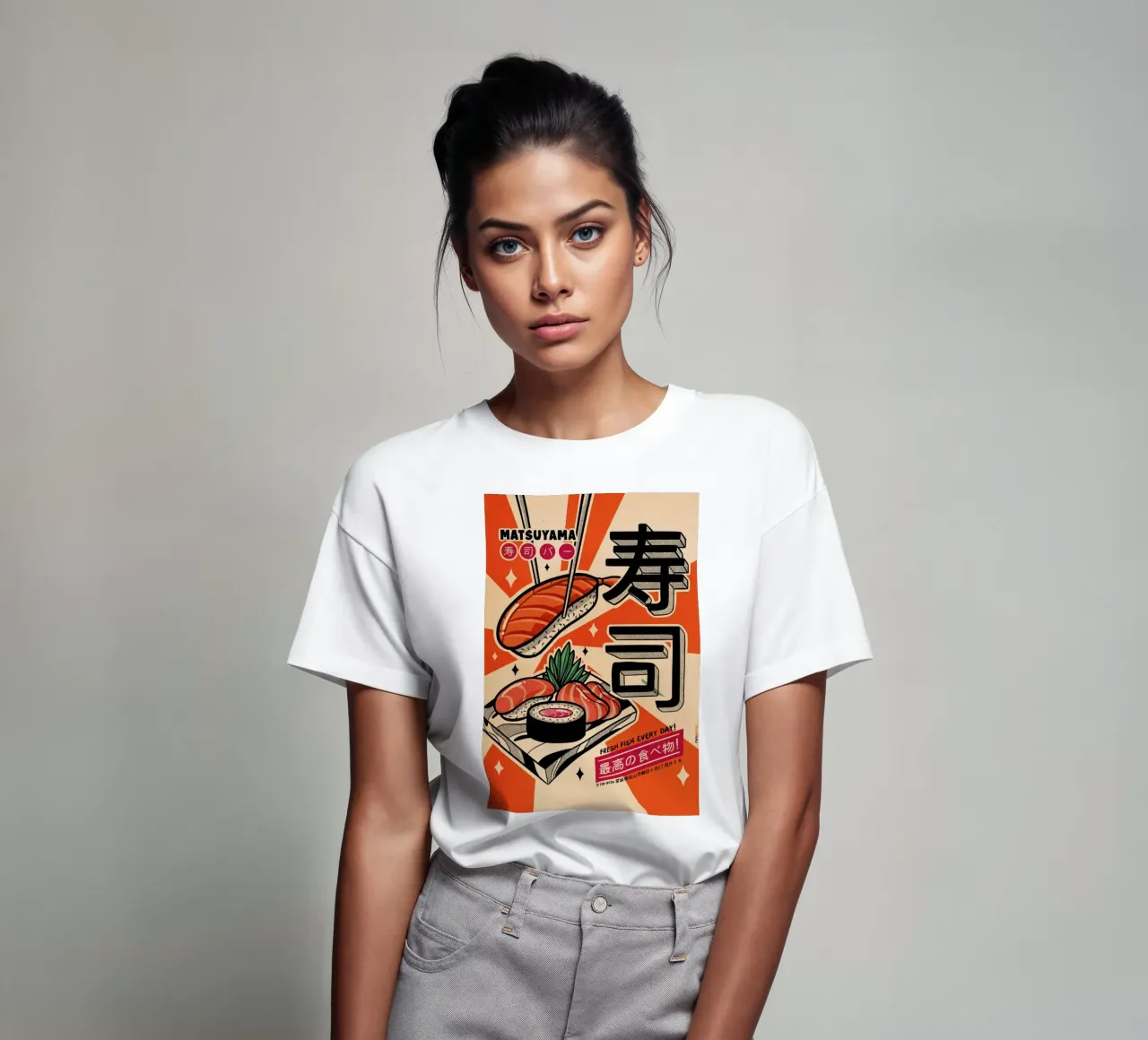 Sushi Every Day t-shirt da Rafa Gomes