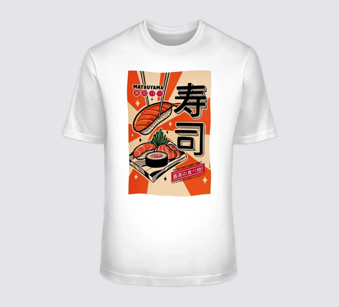 Sushi Every Day t-shirt da Rafa Gomes