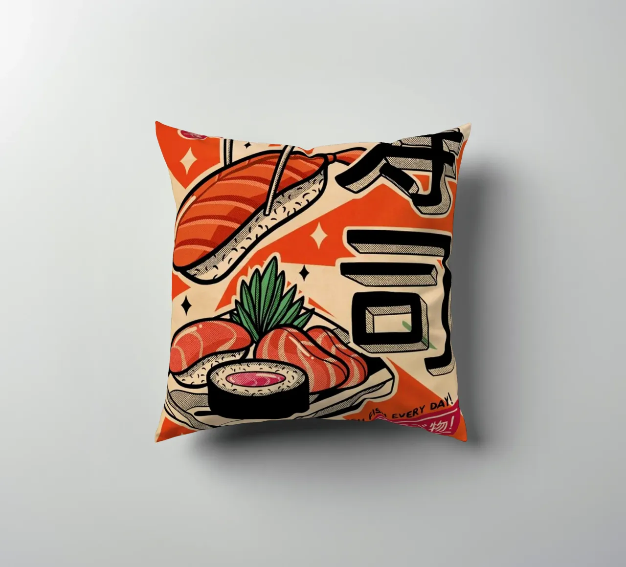 Sushi Every Day cuscino da Rafa Gomes