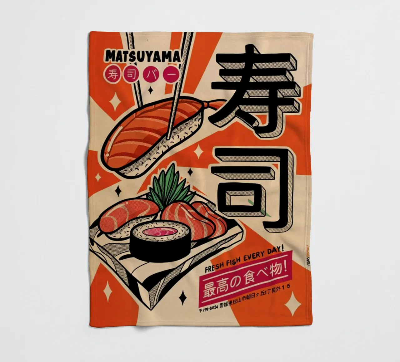 Sushi Every Day coperta in pile da Rafa Gomes