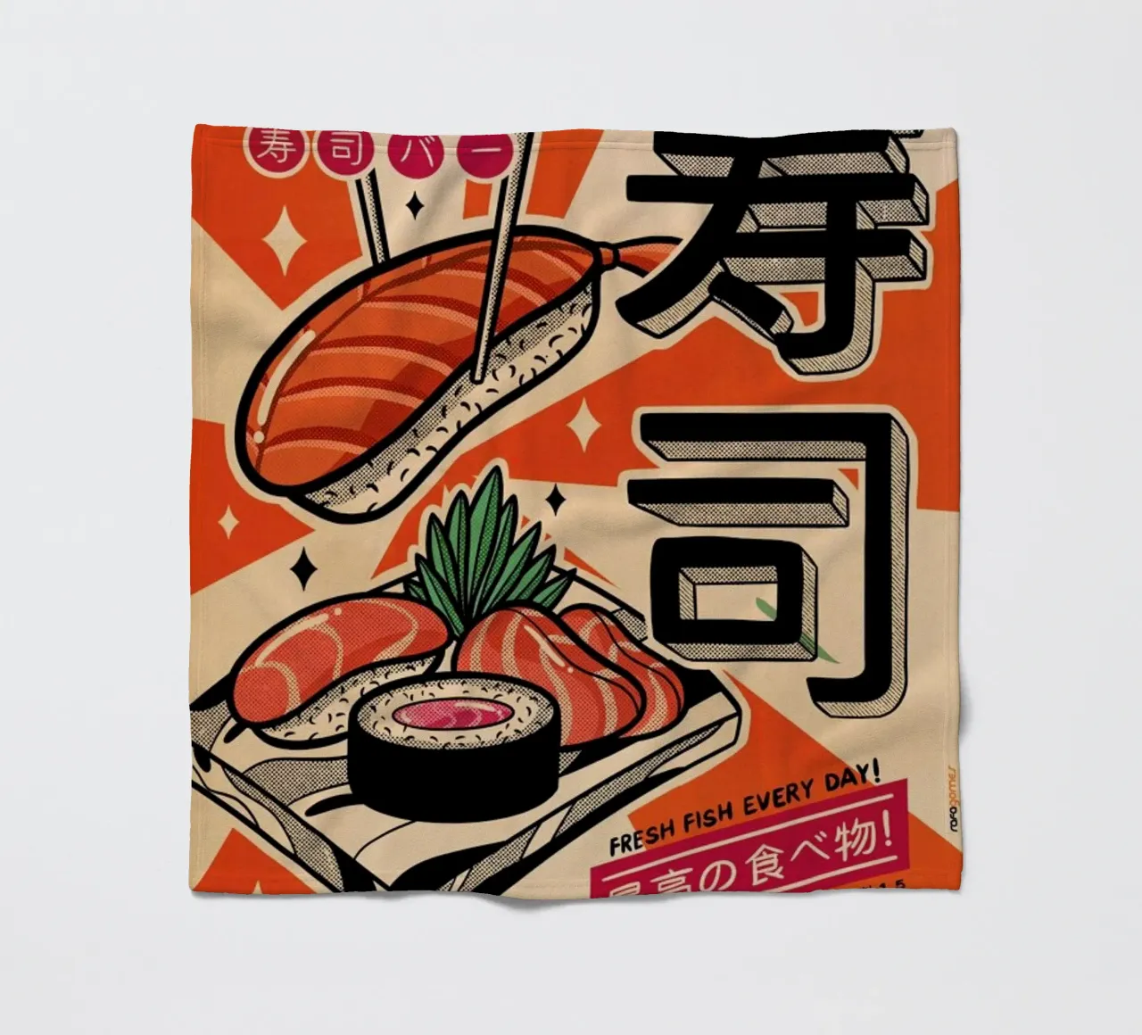 Sushi Every Day coperta in pile da Rafa Gomes