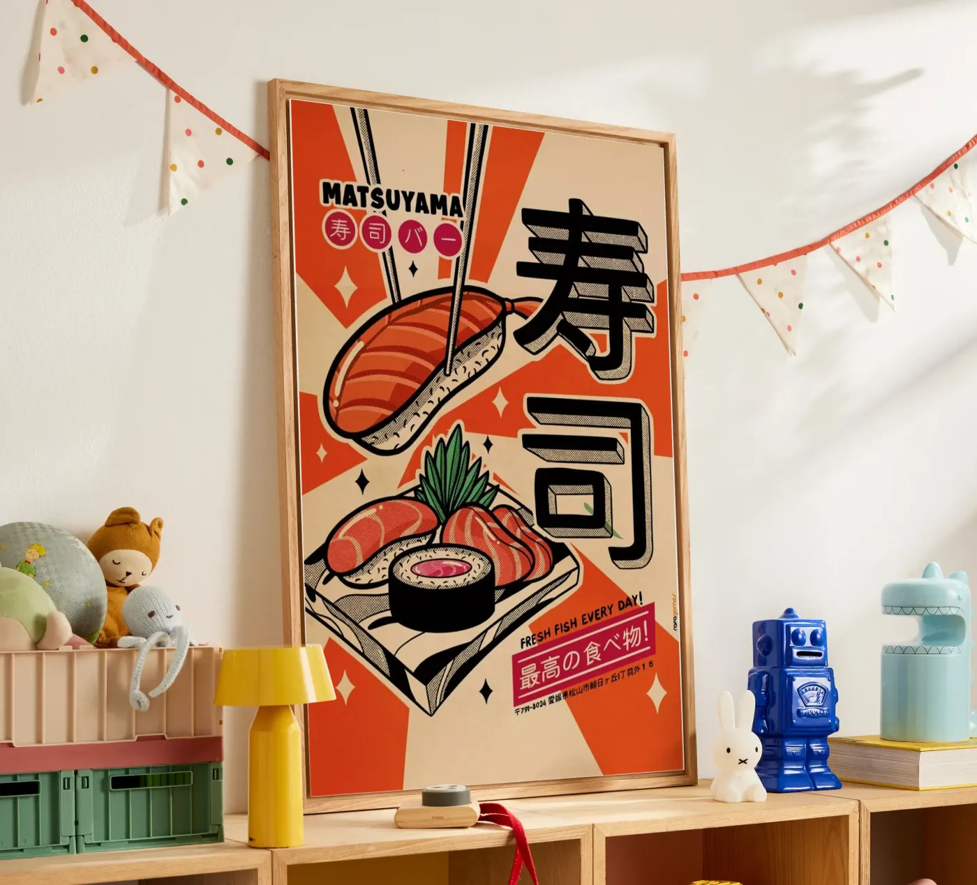 Sushi Every Day plexiglass da Rafa Gomes